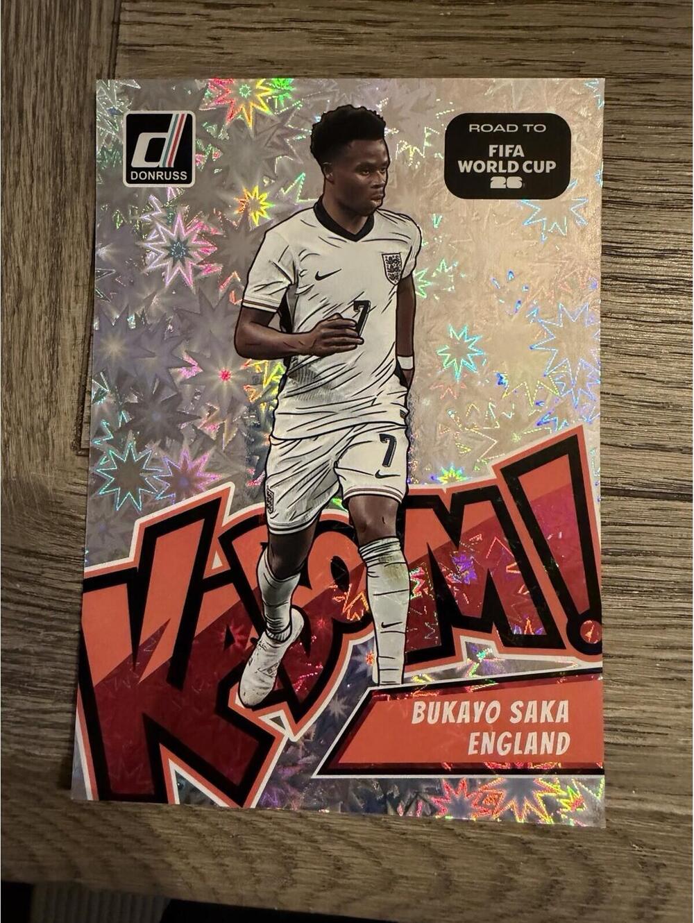2026 Donruss World Cup Soccer #5 Bukayo Saka OVERSIZED KABOOM! England